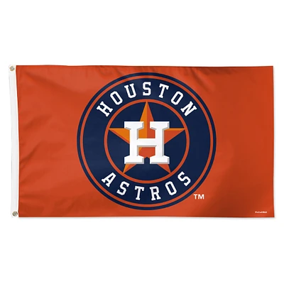 WinCraft Houston Astros 3' x 5' Single-Sided Deluxe Primary Team Flag