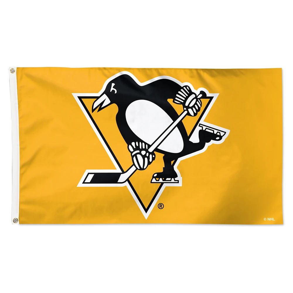 WinCraft Pittsburgh Penguins 3' x 5' Single-Sided Deluxe Team Flag