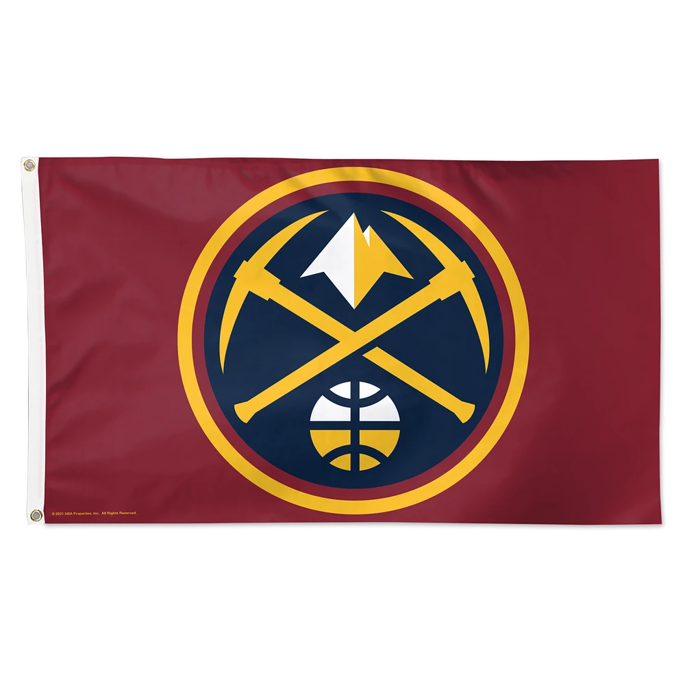 WinCraft Denver Nuggets 3' x 5' Single-Sided Deluxe Team Flag