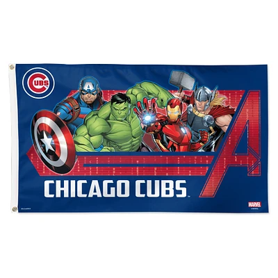 WinCraft Chicago Cubs 3' x 5' Single-Sided Deluxe Avengers Flag