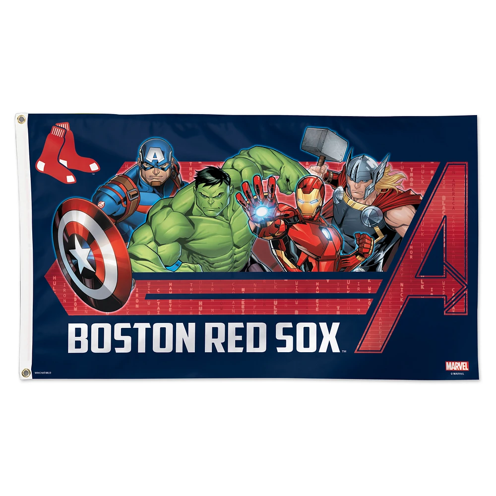 WinCraft Boston Red Sox 3' x 5' Single-Sided Deluxe Avengers Flag