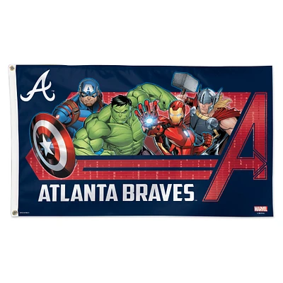 WinCraft Atlanta Braves 3' x 5' Single-Sided Deluxe Avengers Flag