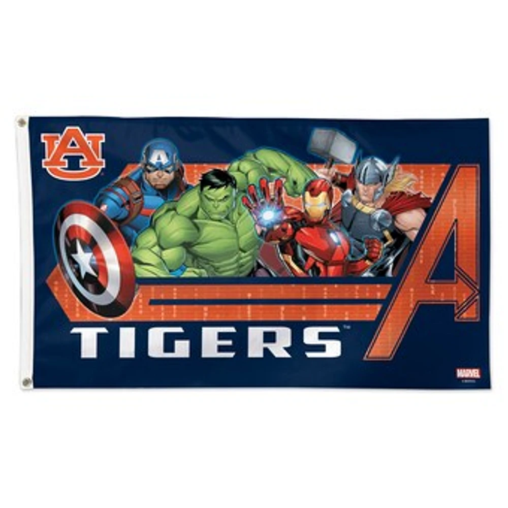 WinCraft Auburn Tigers 3' x 5' Single-Sided Deluxe Avengers Flag