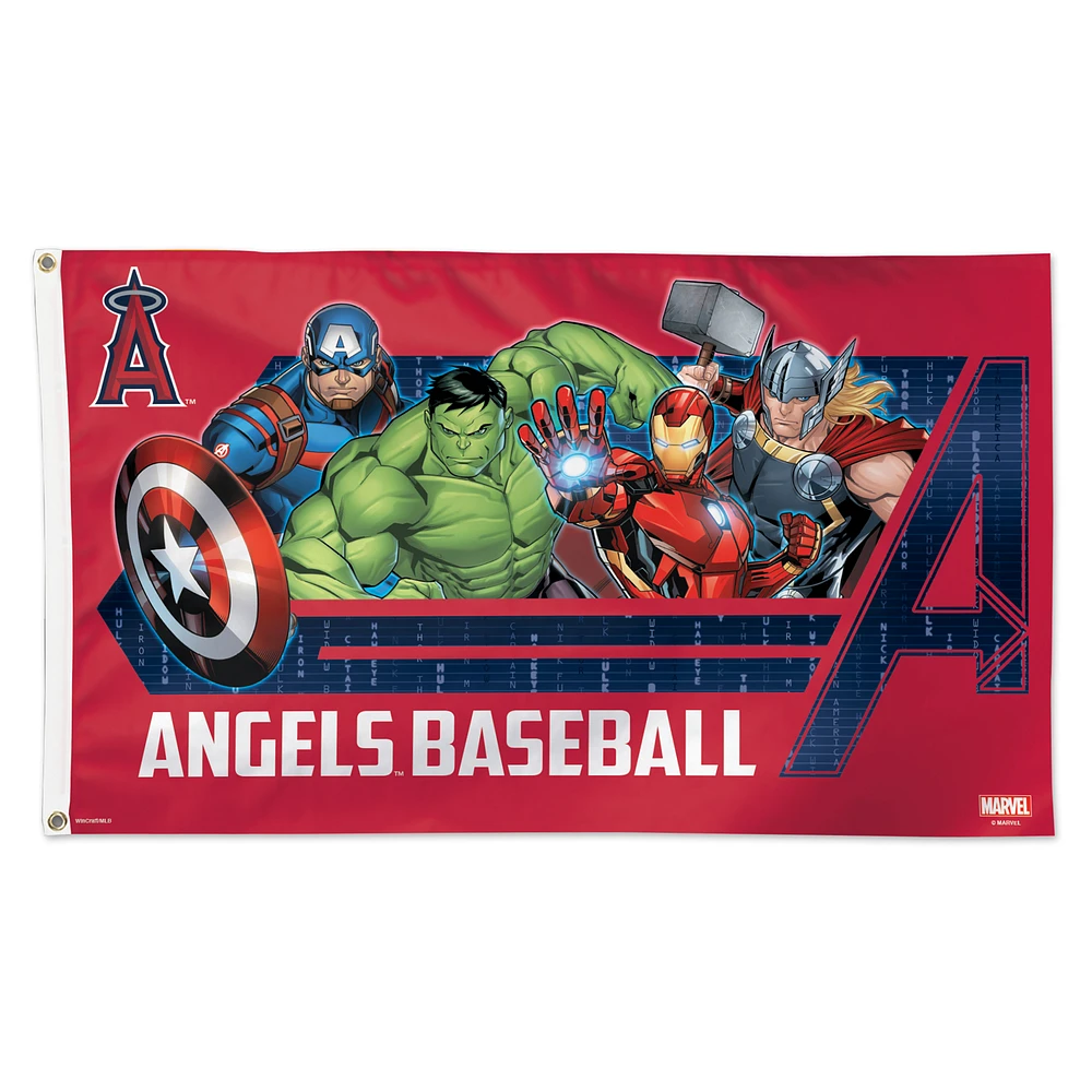 WinCraft Los Angeles Angels 3' x 5' Single-Sided Deluxe Avengers Flag