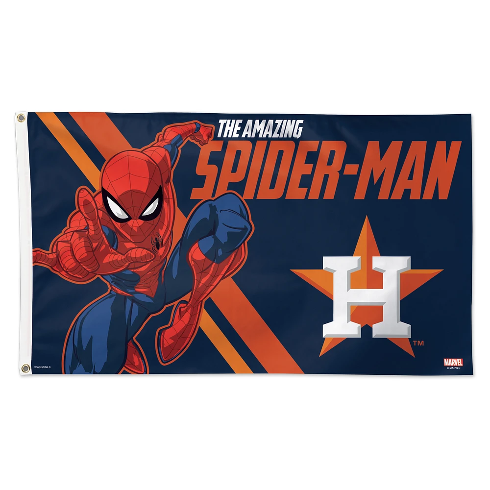 WinCraft Houston Astros 3' x 5' Single-Sided Deluxe Spiderman Flag
