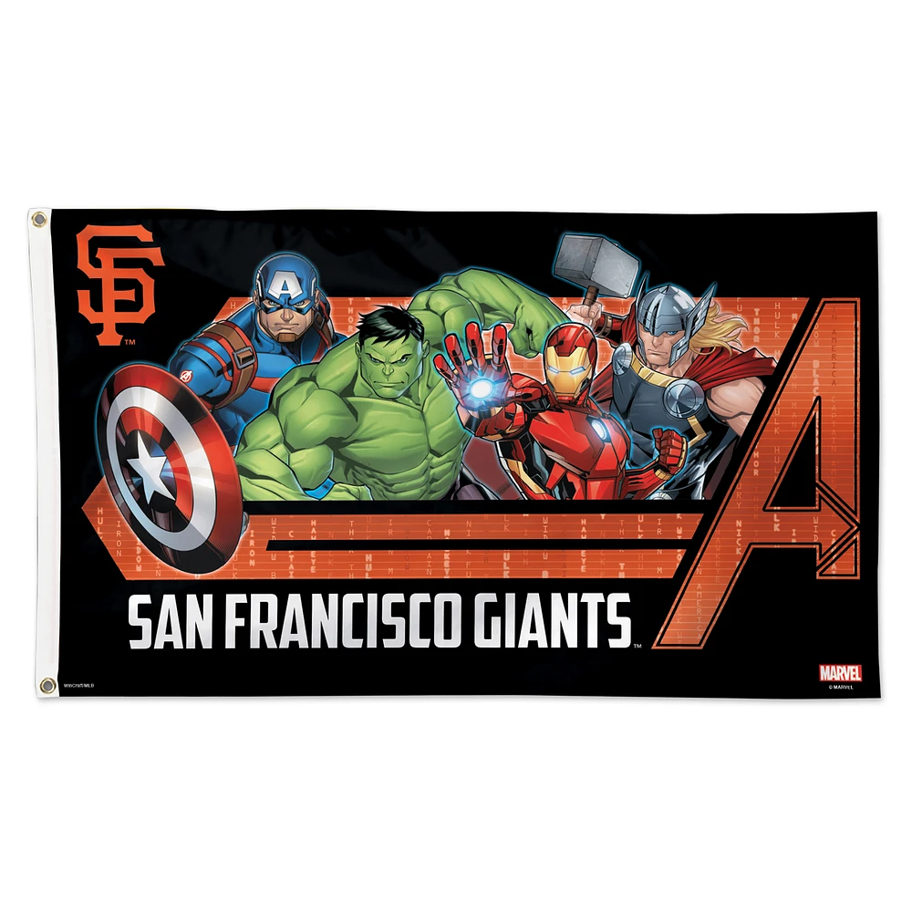 WinCraft San Francisco Giants 3' x 5' Single-Sided Deluxe Avengers Flag