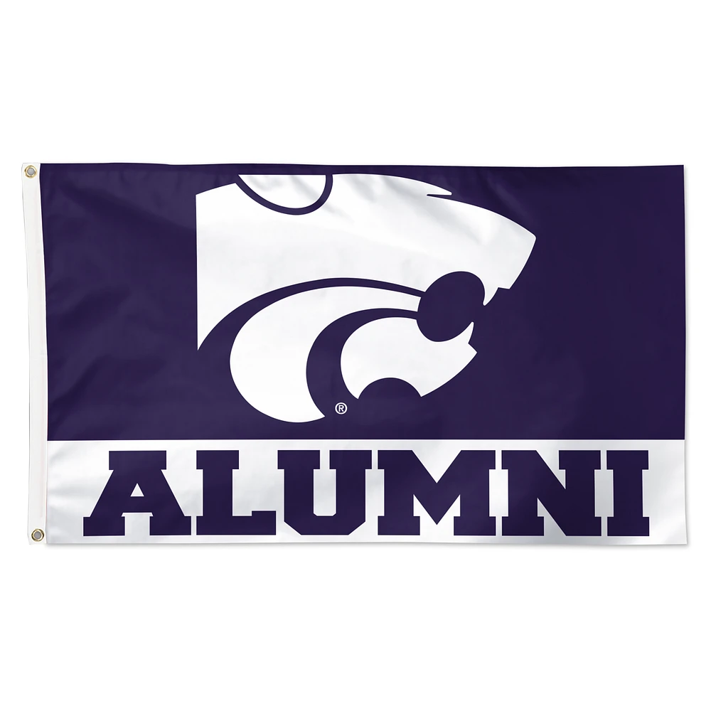 WinCraft Kansas State Wildcats 3' x 5' Single-Sided Deluxe Alumni School Supporter Logo Flag