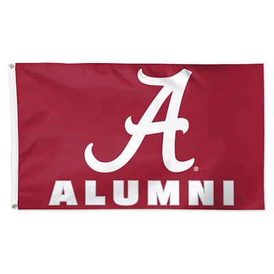 WinCraft Alabama Crimson Tide 3' x 5' Single-Sided Deluxe Alumni School Supporter Flag