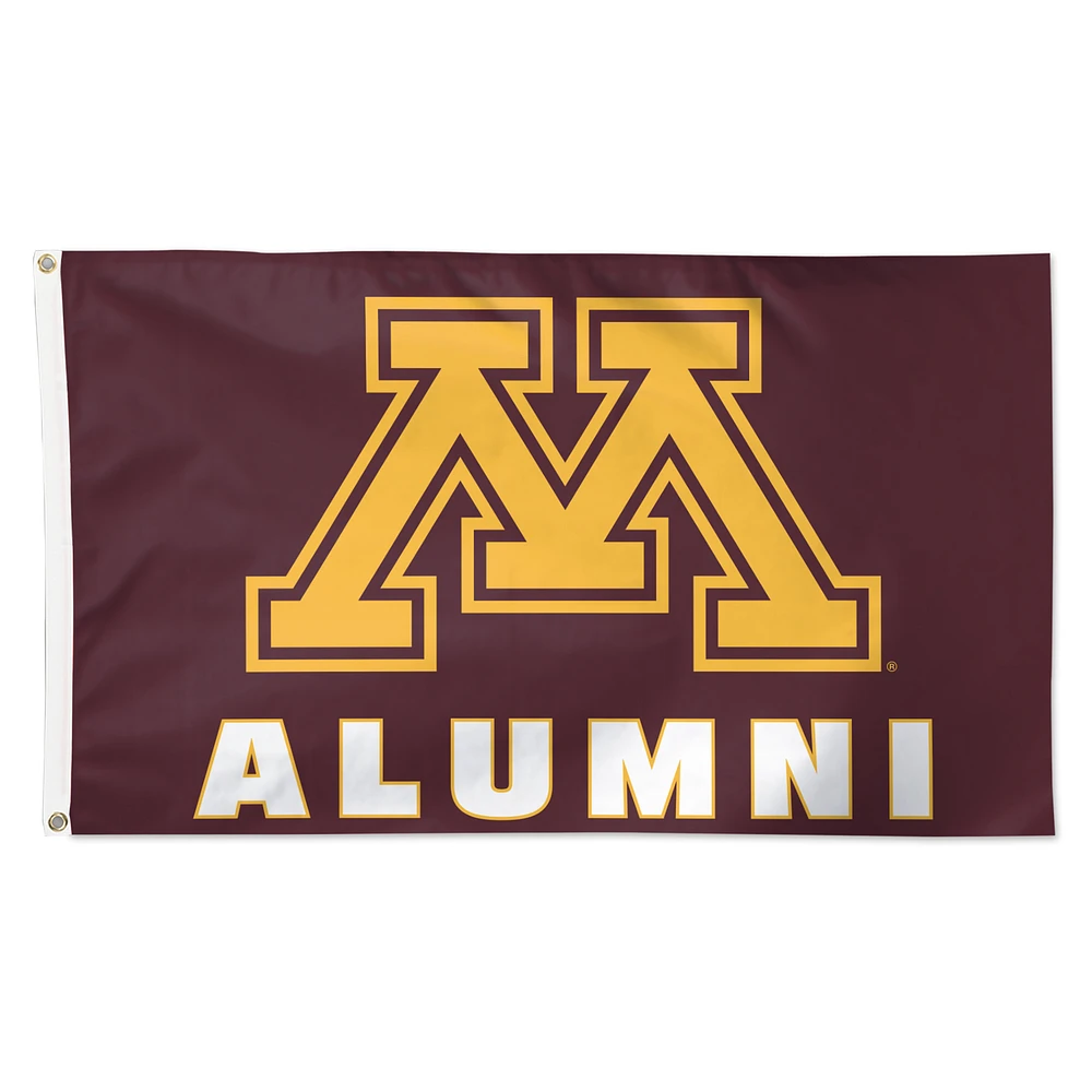 WinCraft Minnesota Golden Gophers 3' x 5' Single-Sided Deluxe Alumni School Supporter Flag