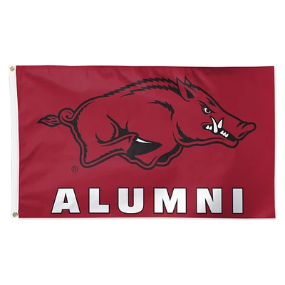 WinCraft Arkansas Razorbacks 3' x 5' Single-Sided Deluxe Alumni School Supporter Flag