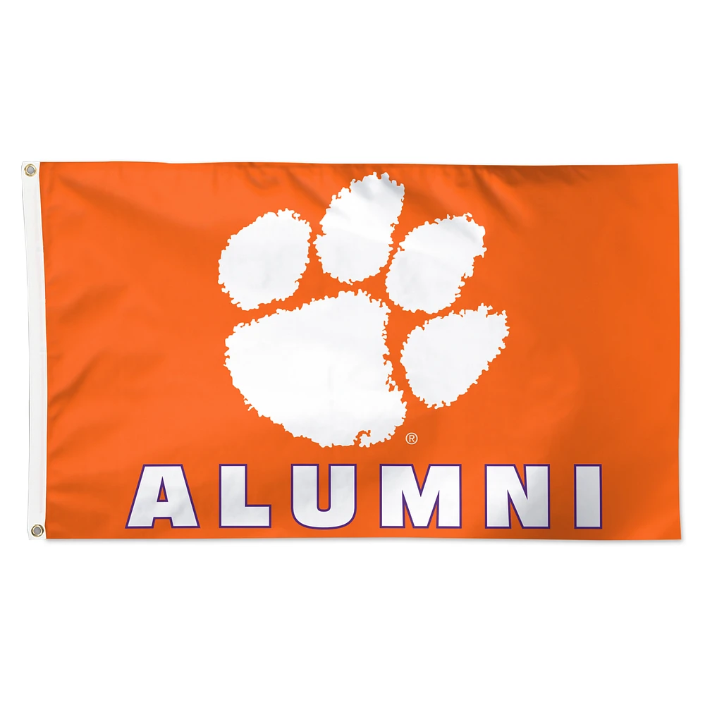 WinCraft Clemson Tigers 3' x 5' Single-Sided Deluxe Alumni School Supporter Flag