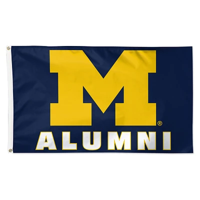 WinCraft Michigan Wolverines 3' x 5' Single-Sided Deluxe Alumni School Supporter Flag
