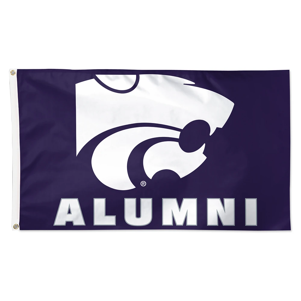 WinCraft Kansas State Wildcats 3' x 5' Single-Sided Deluxe Alumni School Supporter Flag