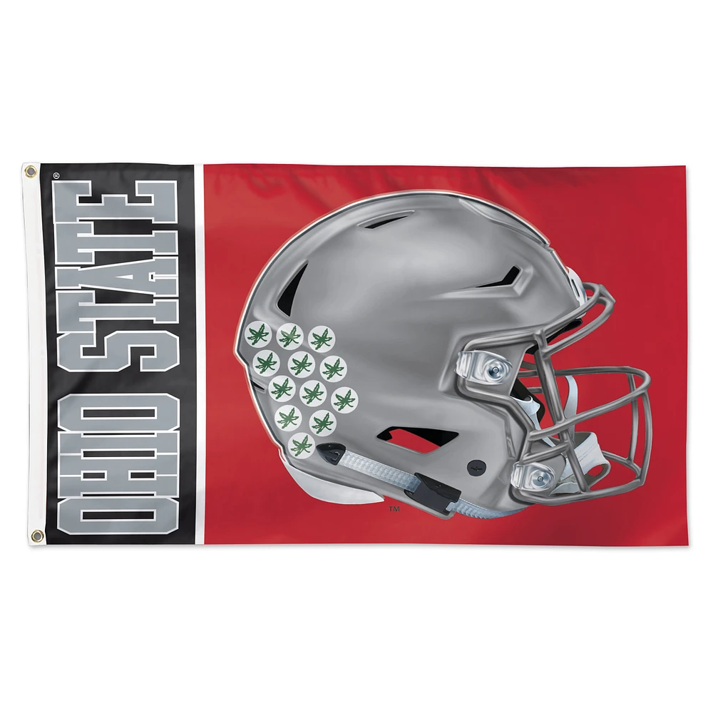 WinCraft Ohio State Buckeyes 3' x 5' Helmet Deluxe Single-Sided Flag