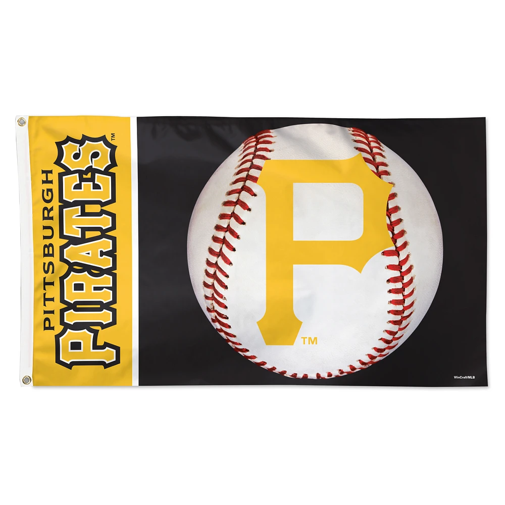 WinCraft Pittsburgh Pirates 3' x 5' Baseball Deluxe Single-Sided Flag