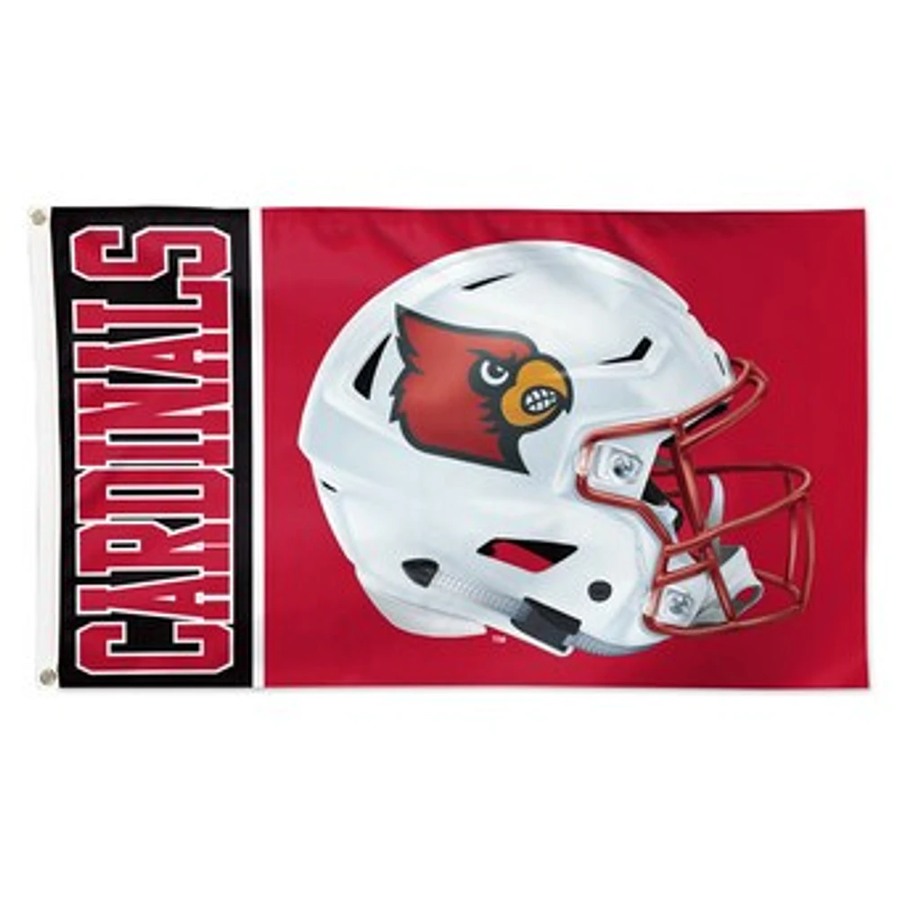 WinCraft Louisville Cardinals 3' x 5' Helmet Deluxe Single-Sided Flag