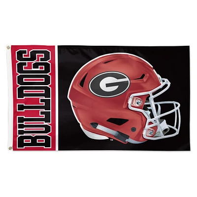 WinCraft Georgia Bulldogs 3' x 5' Helmet Deluxe Single-Sided Flag