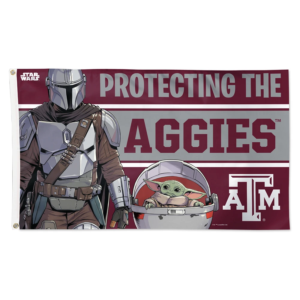 WinCraft Texas A&M Aggies 3' x 5' Star Wars Mandalorian Deluxe Single-Sided Flag