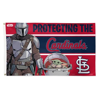 WinCraft St. Louis Cardinals 3' x 5' Star Wars Mandalorian Deluxe Single-Sided Flag