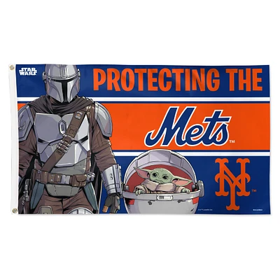 WinCraft New York Mets 3' x 5' Star Wars Mandalorian Deluxe Single-Sided Flag
