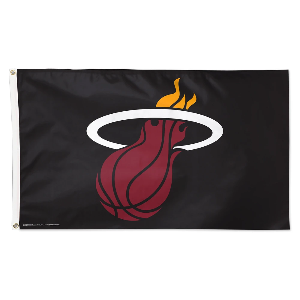 WinCraft Miami Heat 3' x 5' Single-Sided Vibrant Deluxe Flag