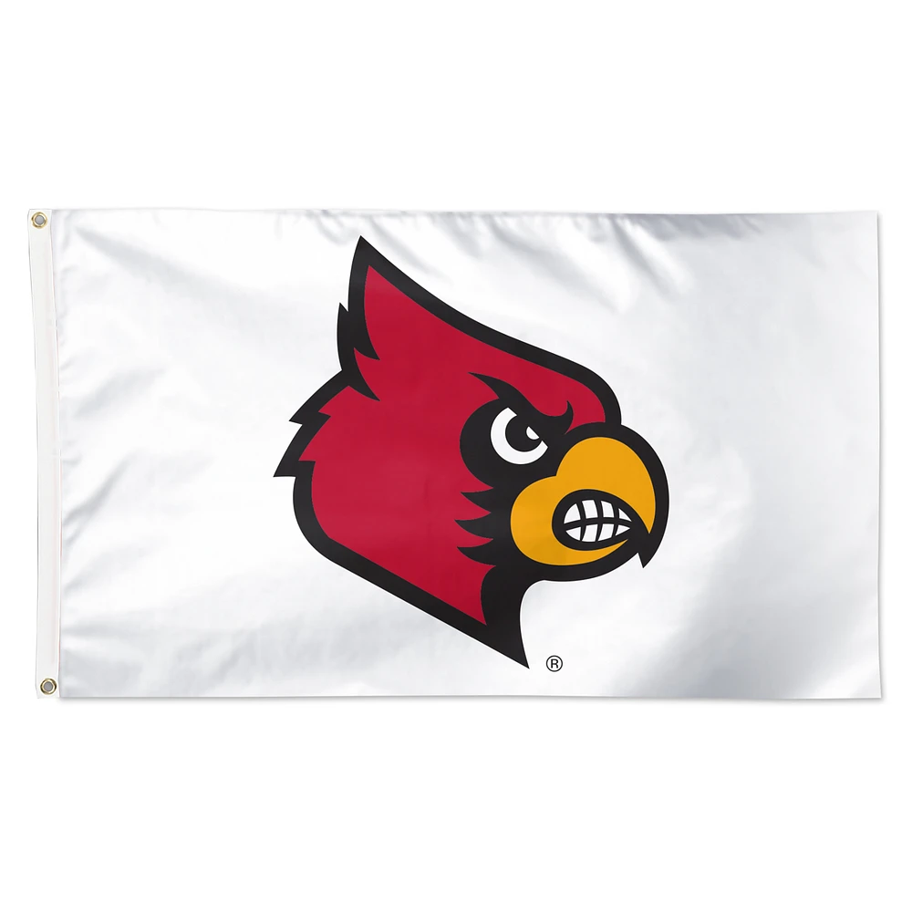 WinCraft Louisville Cardinals 3' x 5' Single-Sided Vibrant Logo Deluxe Flag
