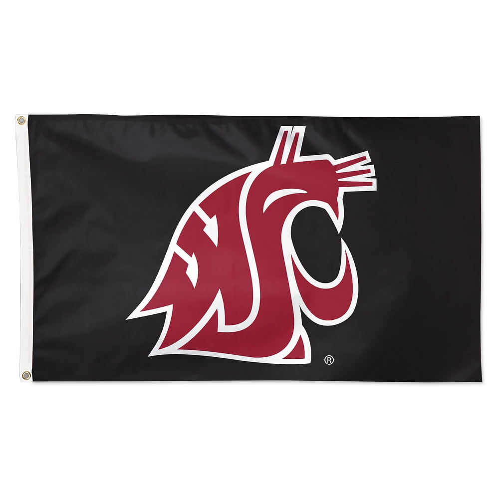 WinCraft Washington State Cougars 3' x 5' Single-Sided Vibrant Deluxe Flag