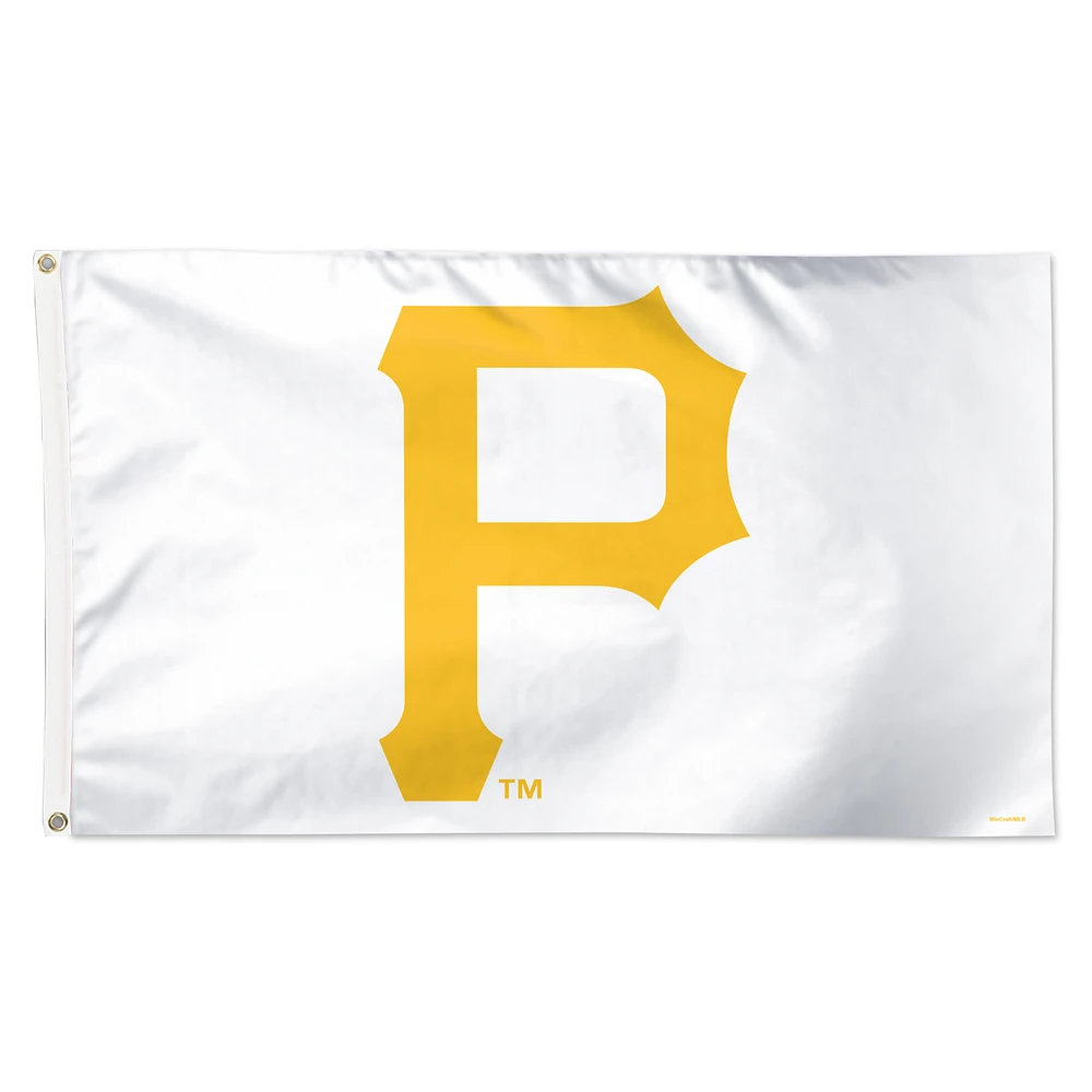 WinCraft Pittsburgh Pirates 3' x 5' Single-Sided Vibrant Logo Deluxe Flag