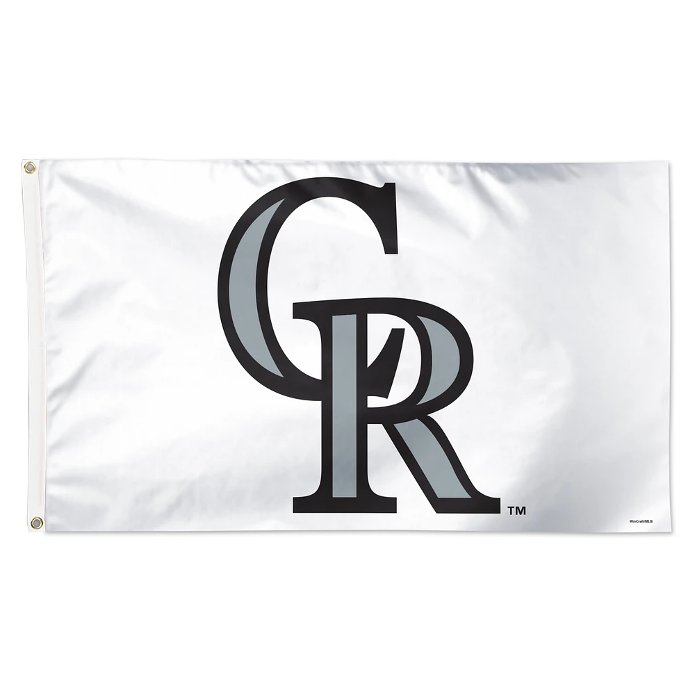 WinCraft Colorado Rockies 3' x 5' Single-Sided Vibrant Logo Deluxe Flag