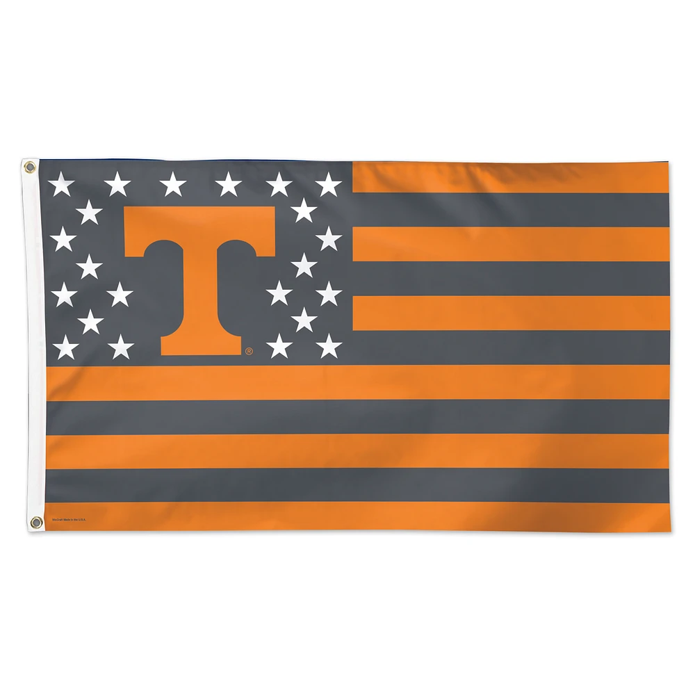 WinCraft Tennessee Volunteers 3' x 5' Single-Sided Deluxe Patriotic Stars & Stripes Flag