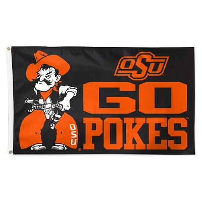WinCraft Oklahoma State Cowboys 3' x 5' Single-Sided Deluxe Mascot Flag