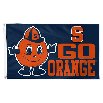 WinCraft Syracuse Orange 3' x 5' Single-Sided Deluxe Mascot Flag