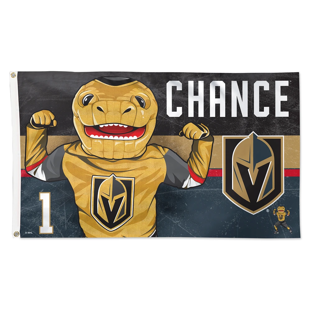 WinCraft Vegas Golden Knights 3' x 5' Single-Sided Chance Deluxe Flag