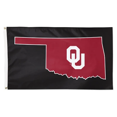 WinCraft Oklahoma Sooners 3' x 5' Single-Sided Deluxe Secondary Team Logo Flag