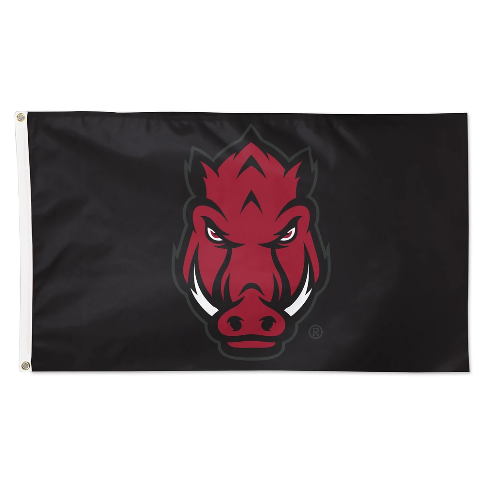 WinCraft Arkansas Razorbacks 3' x 5' Single-Sided Deluxe Secondary Team Logo Flag