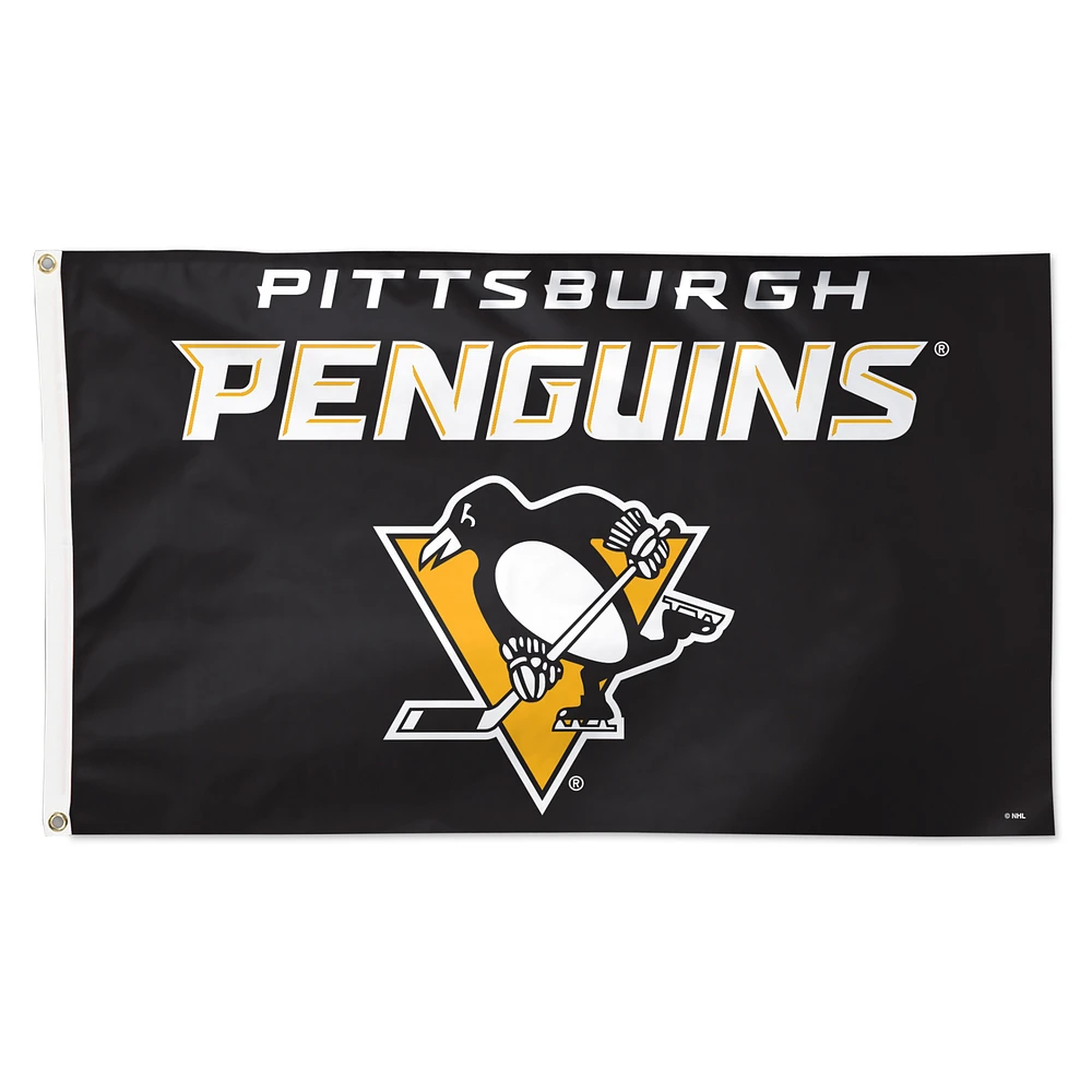 WinCraft Pittsburgh Penguins 3' x 5' Single-Sided Deluxe Secondary Team Logo Flag
