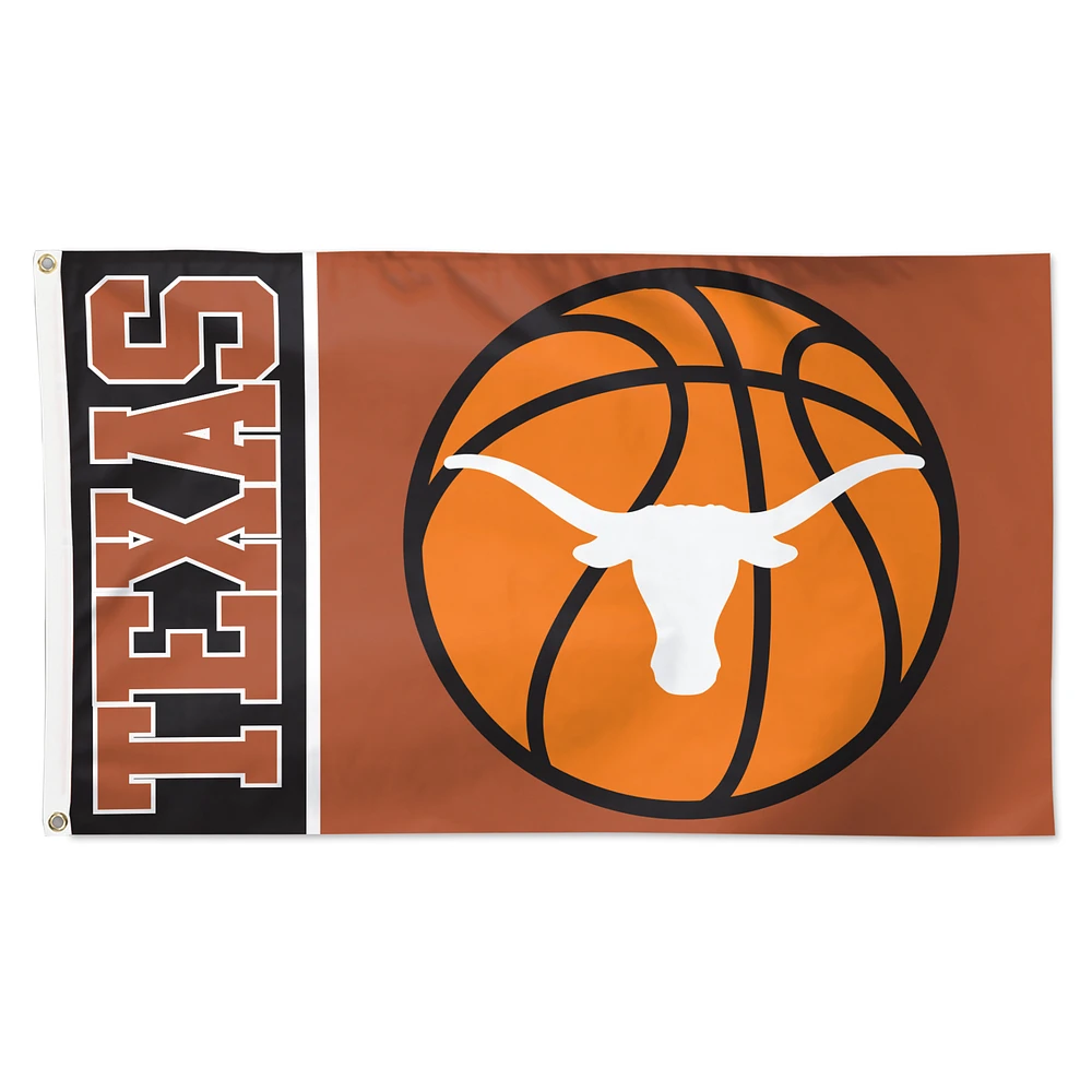 WinCraft Texas Longhorns 3' x 5' Basketball Deluxe Single-Sided Flag