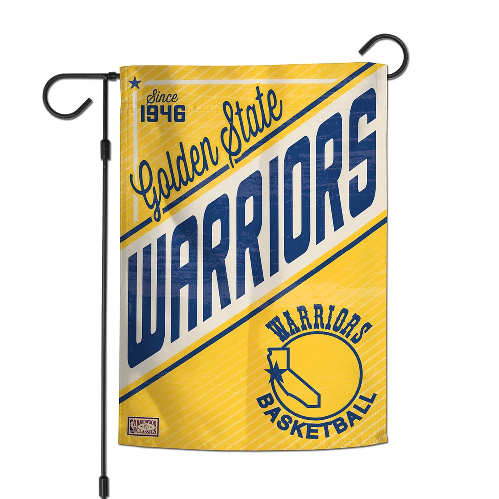 WinCraft Golden State Warriors 12" x 18" Hardwood Classics Double-Sided Garden Flag