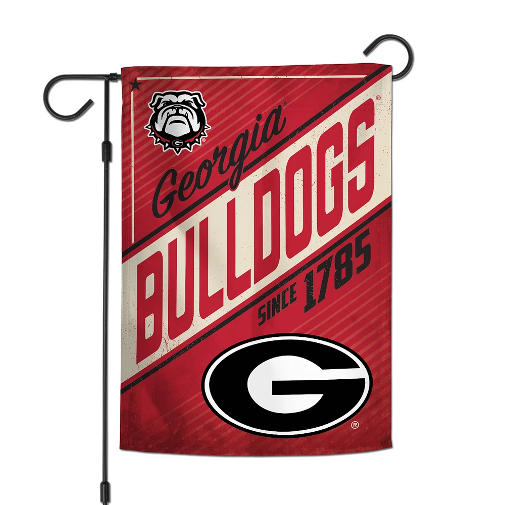 WinCraft Georgia Bulldogs 12" x 18" Throwback Team Logo Double-Sided Garden Flag