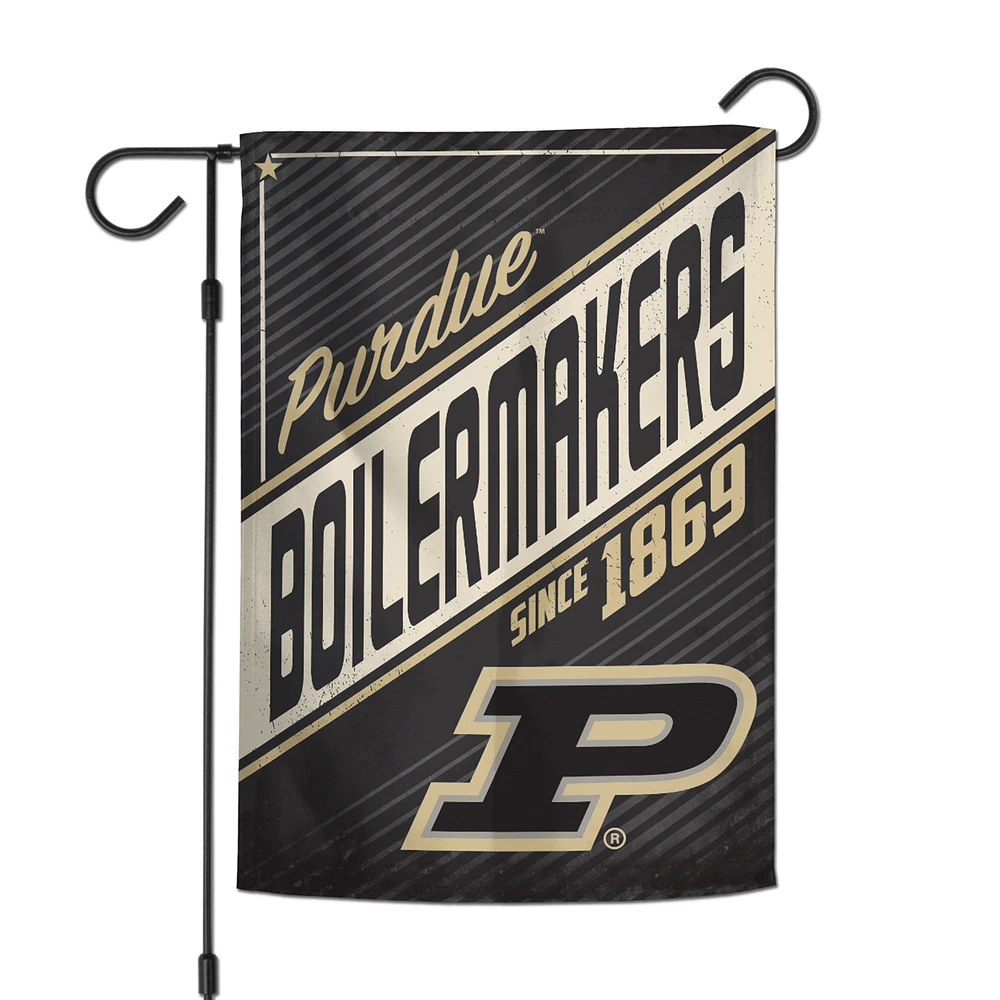 WinCraft Purdue Boilermakers 12" x 18" Throwback Logo Double-Sided Garden Flag
