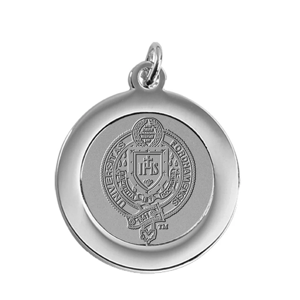 Silver Fordham Rams Pendant