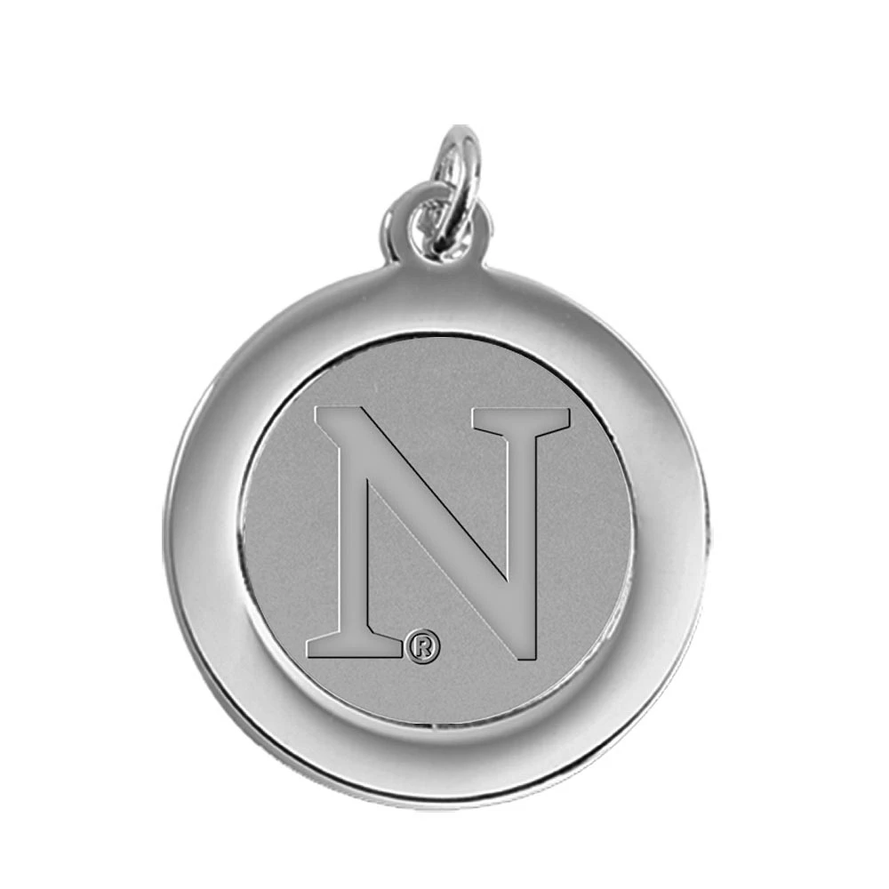 Silver Northwestern Wildcats Pendant