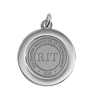 Silver Rochester Institute of Technology Tigers Pendant
