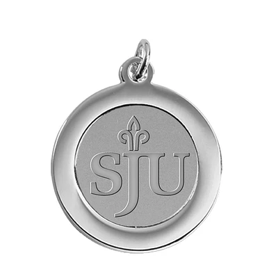 Silver Saint Joseph's Hawks Pendant