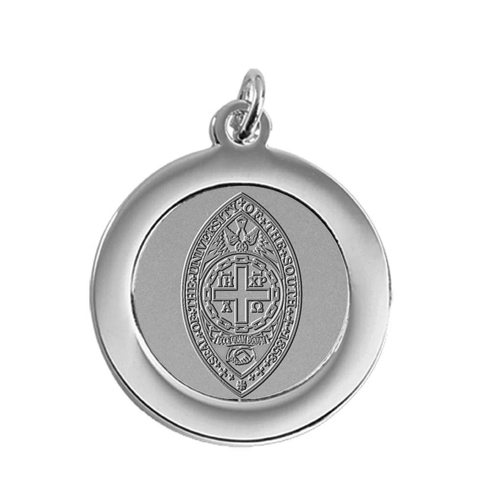 Silver University of the South Tigers Pendant