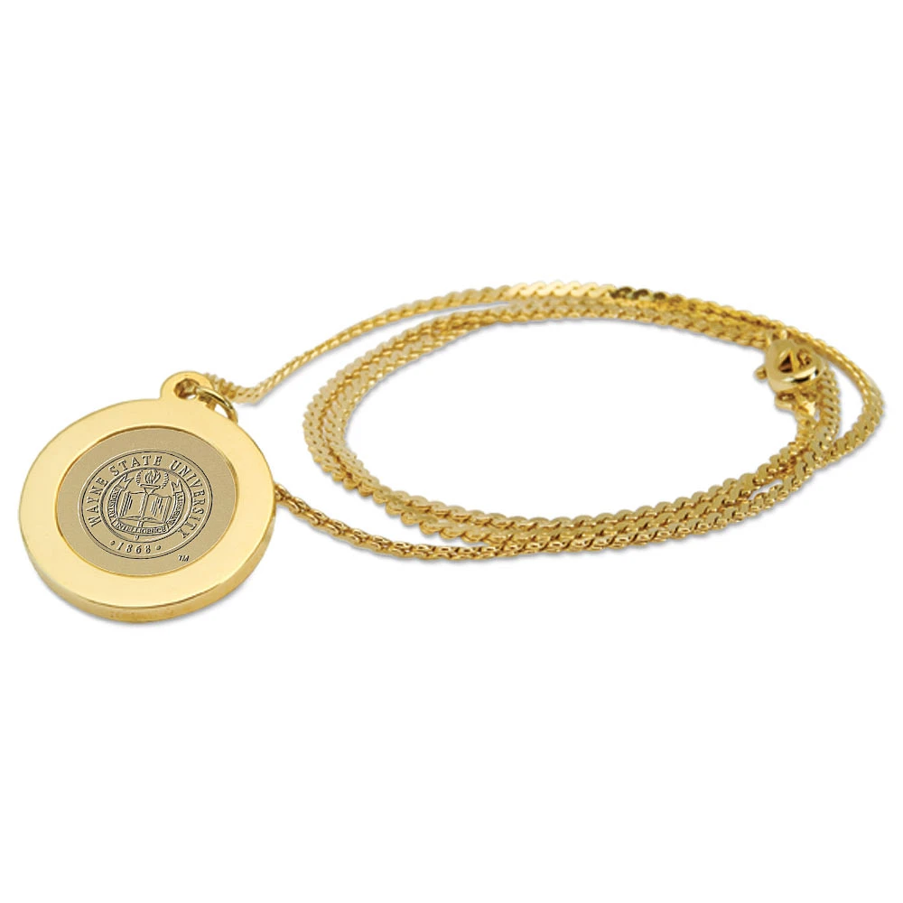 Women's Gold Wayne State Warriors 18'' Pendant Necklace