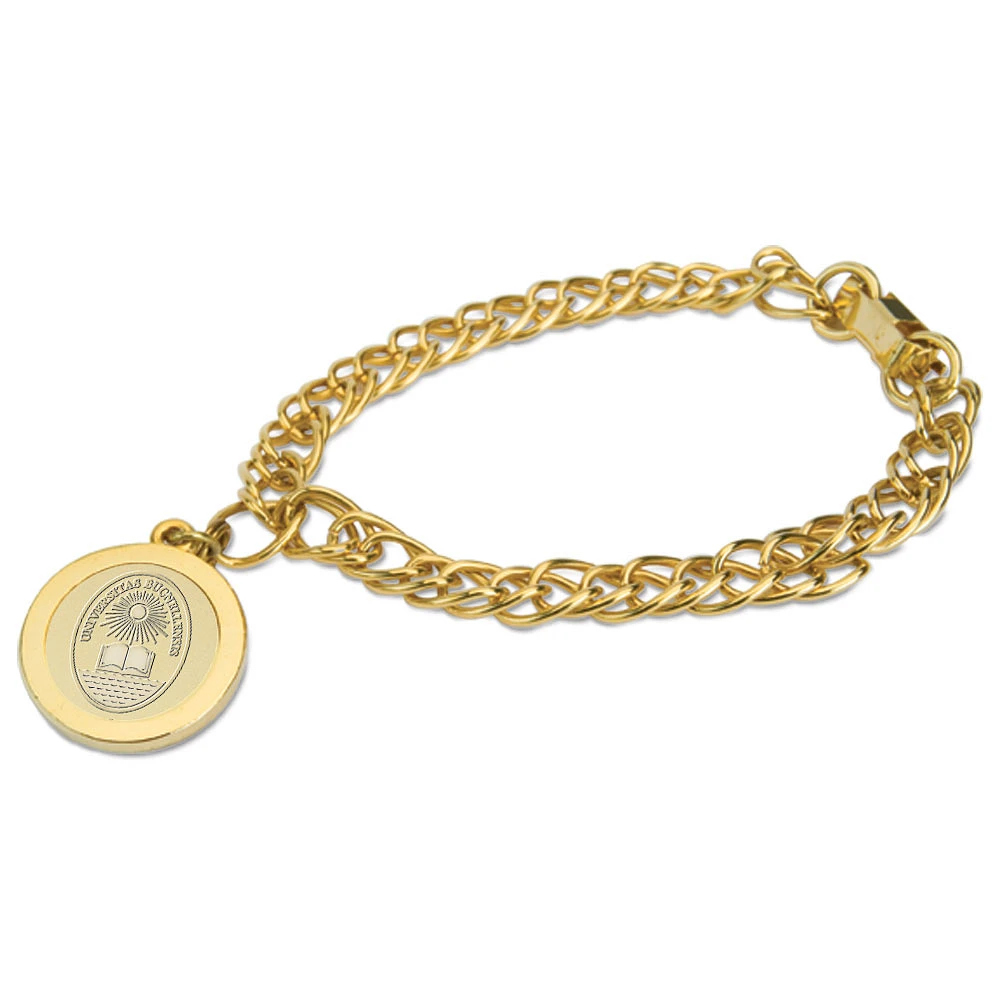 Women's Gold Bucknell Bison Charm Bracelet