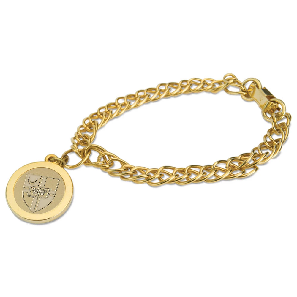 Women's Gold Catholic University Cardinals Charm Bracelet