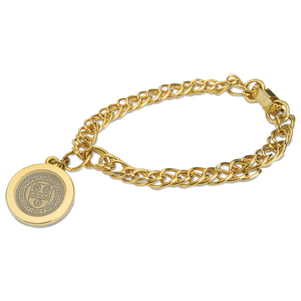 Women's Gold Rochester Yellow Jackets Charm Bracelet