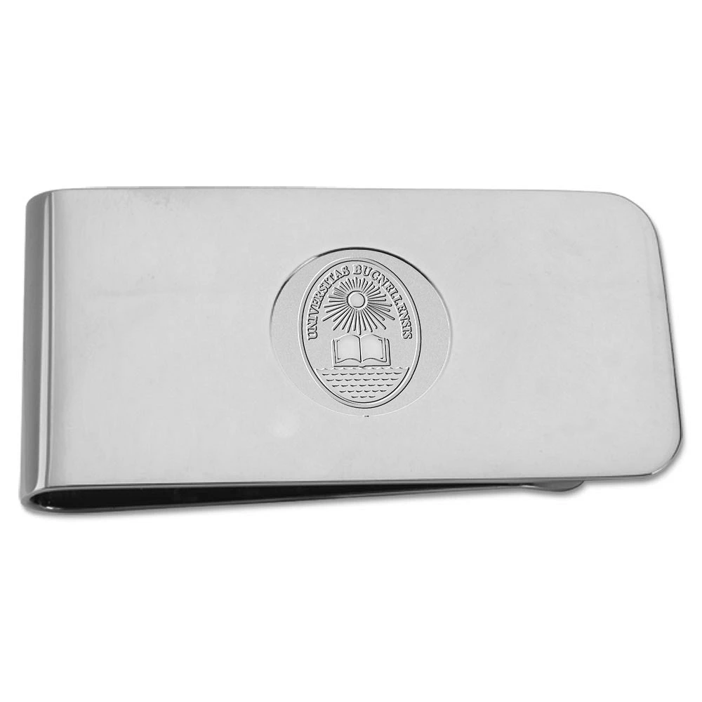 Silver Bucknell Bison Money Clip